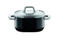 Garnek SILIT Quadro Black - śr. 16 cm / poj. 2,0 l + pokrywka / 30 lat gwarancji / bez niklu