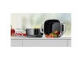 Garnek SILIT Quadro Black - śr. 16 cm / poj. 2,0 l + pokrywka / 30 lat gwarancji / bez niklu