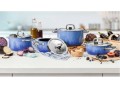 Garnki SILIT Nature Blue - śr. 24 cm / poj. 4,4 l + pokrywka / 30 lat gwarancji / bez niklu