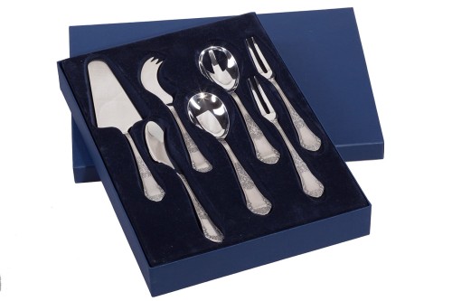 Hefra Romański (oksyda) - Zestaw sztućców serwingowych 7 szt.| DARMOWA WYSYŁKA