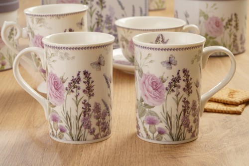 Villa Italia Lavender - zestaw 2 kubków, 300 ml