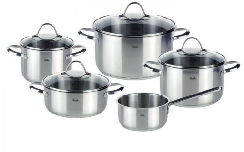 Garnki FISSLER Paris - 5 częściowy zestaw garnków  Niemiecka Jakość w Twoim Domu!
