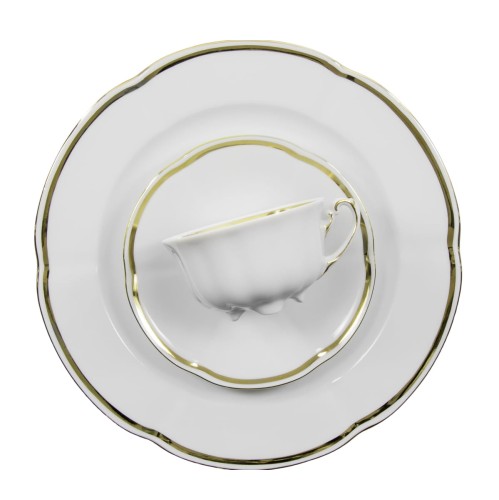 Ćmielów Bolero Pas Złota- zestaw do HERBATY dla 6 osób 21el. -PROMOCJA!!!