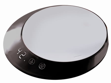 Casa Bugatti Glamour - waga elektroniczna z timerem, czarna