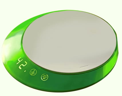 Casa Bugatti Glamour - waga elektroniczna z timerem, zielona