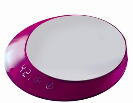 Casa Bugatti Glamour - waga elektroniczna z timerem, fioletowa