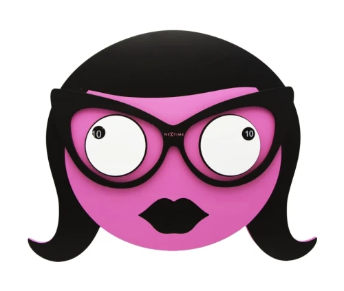 NeXtime - zegar ścienny Mrs. Spectacles