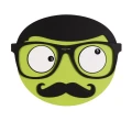 NeXtime - zegar ścienny Mr. Mustache