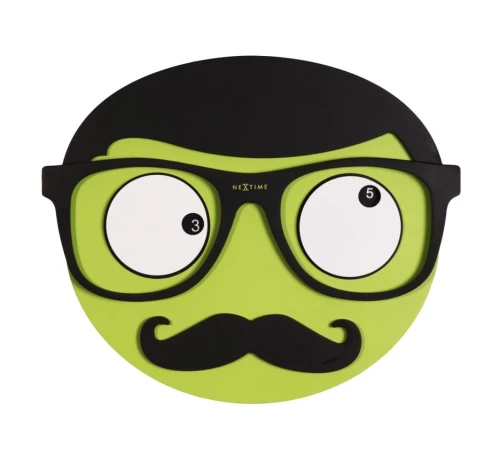 NeXtime - zegar ścienny Mr. Mustache