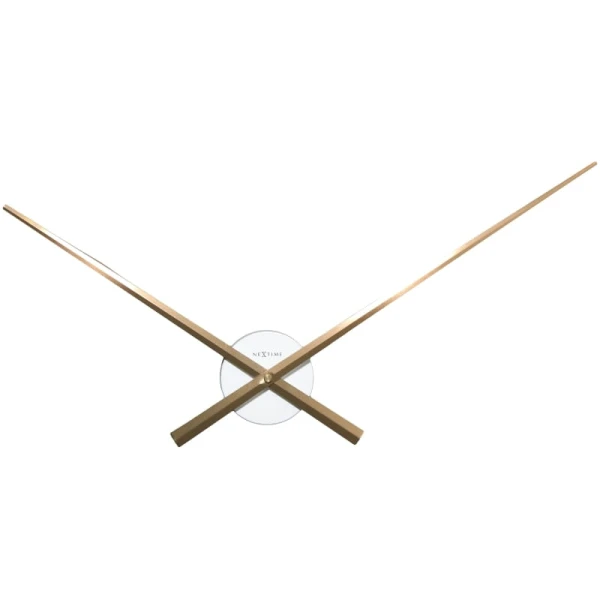 NeXtime - zegar ścienny WC Hands, biało-miedziany