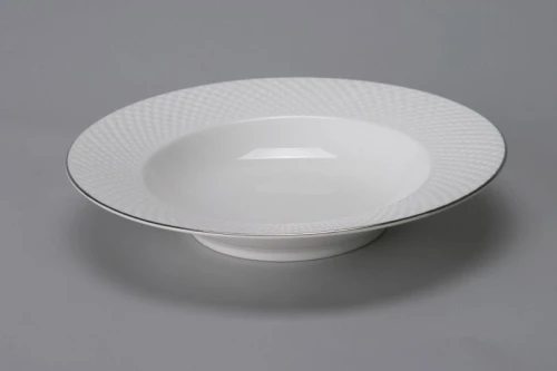 Villa Italia Bari Platin - Talerz głęboki 23 cm