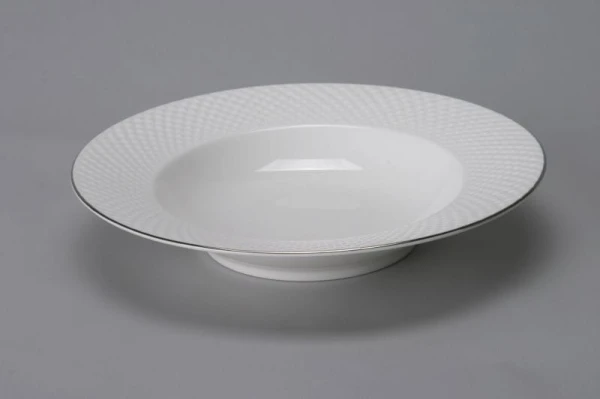 Villa Italia Bari Platin - Talerz głęboki 23 cm