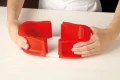 Lekue - Forma prostokątna keksówka DUO, 15 cm czerwona