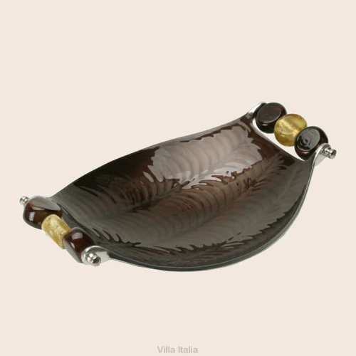 Villa Italia Queen Czekolada - Salaterka owalna 25 cm
