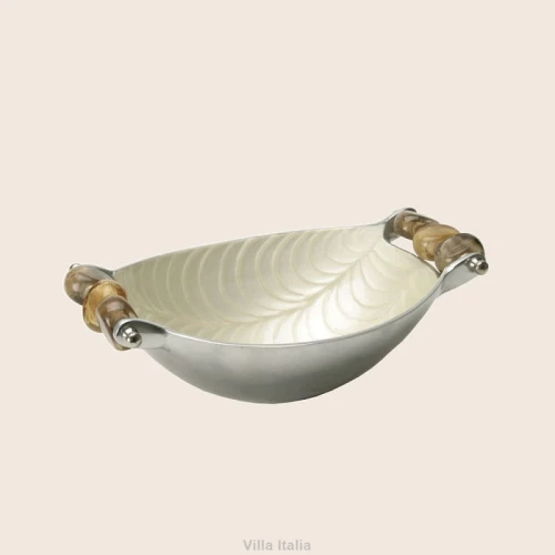 Villa Italia Queen Kremowy - salaterka owalna głęboka 20 cm