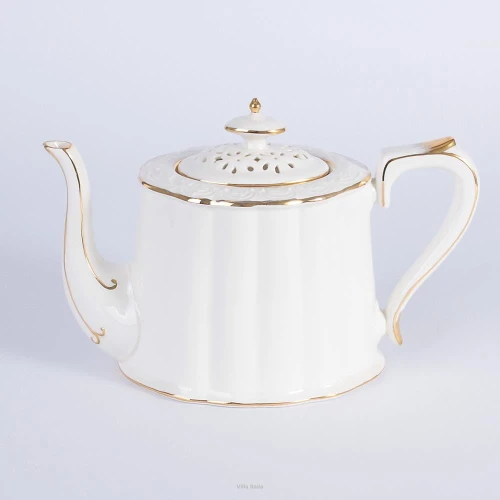 Villa Italia Clara Gold Ivory - czajnik 0,85 l
