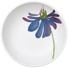 Płaska miska Artesano Flower Art