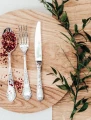 Hefra Model Romański 37 (posrebrzany-oksyda) - Zestaw obiadowy 24 szt. platerowany srebrem próby 999