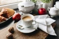 Ćmielów Rococo złota linia- zestaw filiżanek do KAWY 6 osób