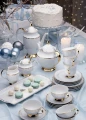 Ćmielów Astra Królewski Błękit - zestaw OBIADOWY dla 12 osób 43el.